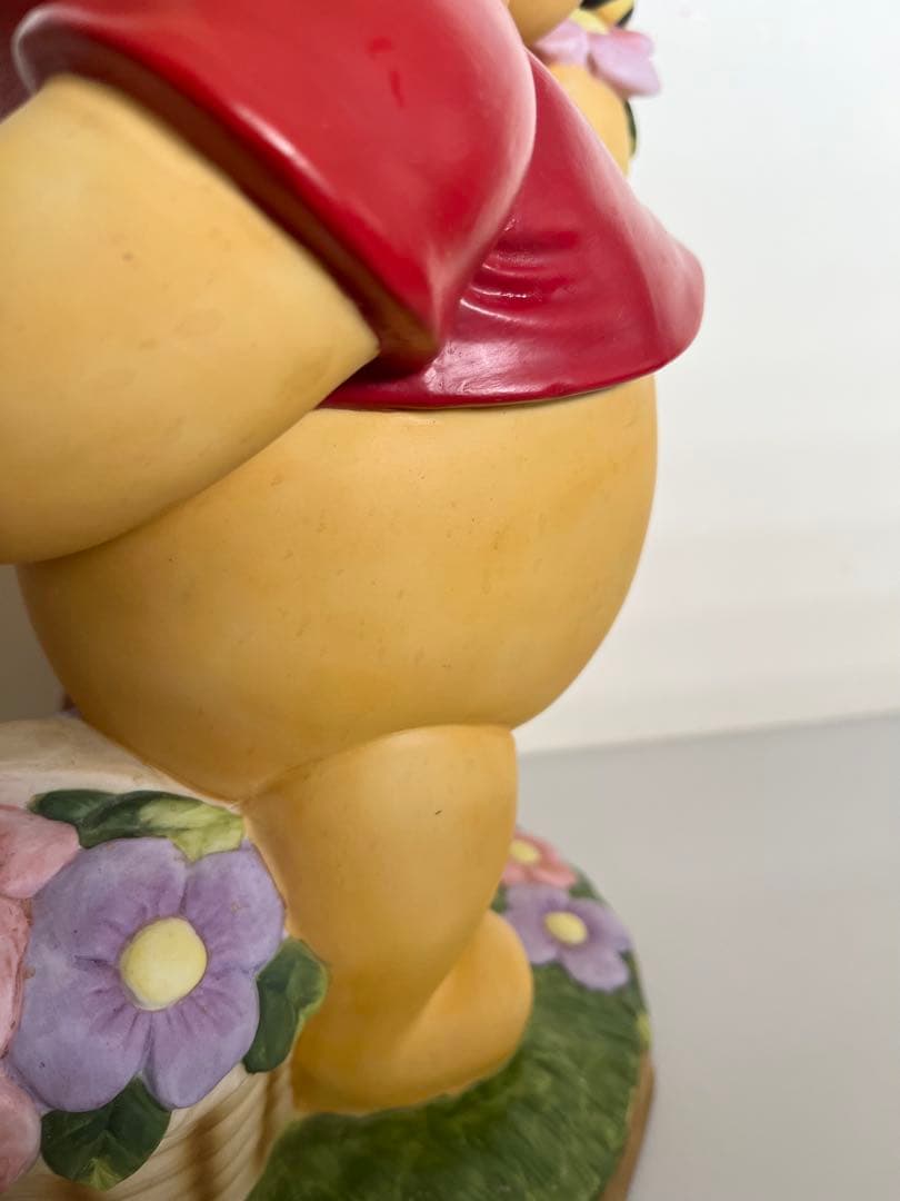 【くまのプーさん】加藤工芸　陶器　置き物　ガーデンスタチュー　希少