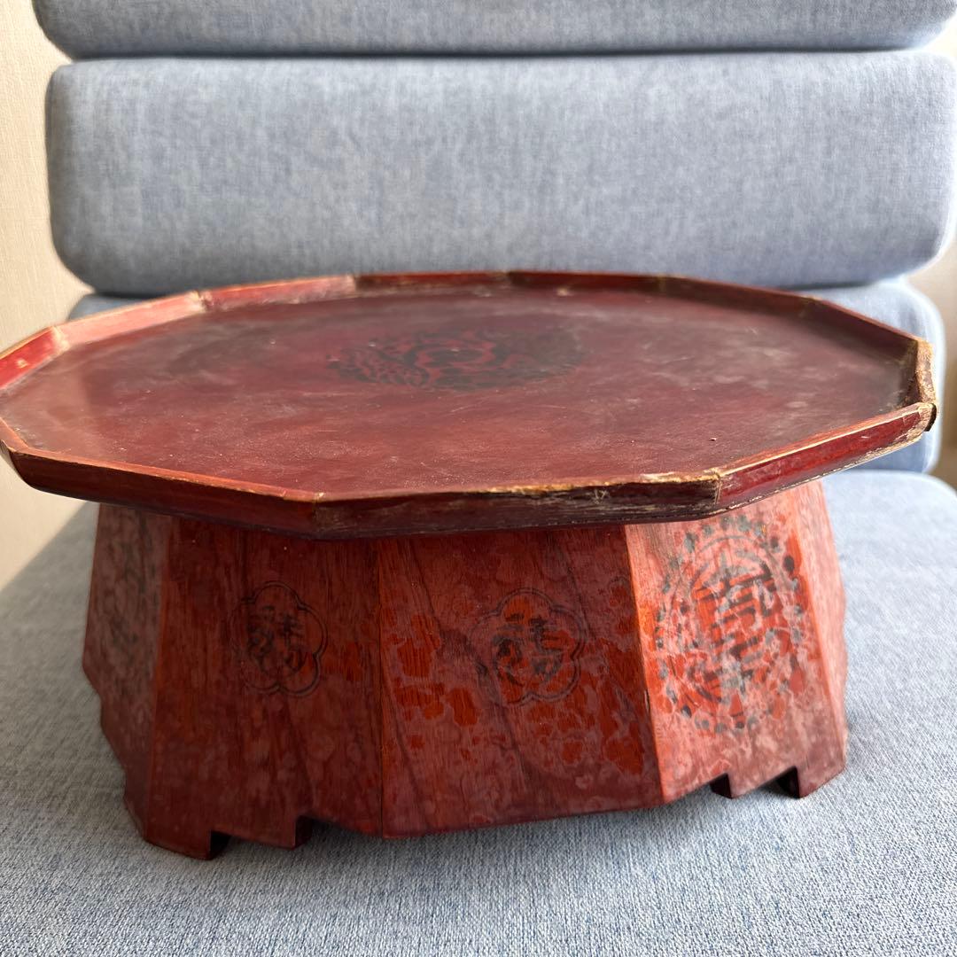 稀少品　朝鮮美術 李朝 煎茶盆 茶壺 李朝膳 中国茶 茶盤　羅州盤 小盤 ソバン