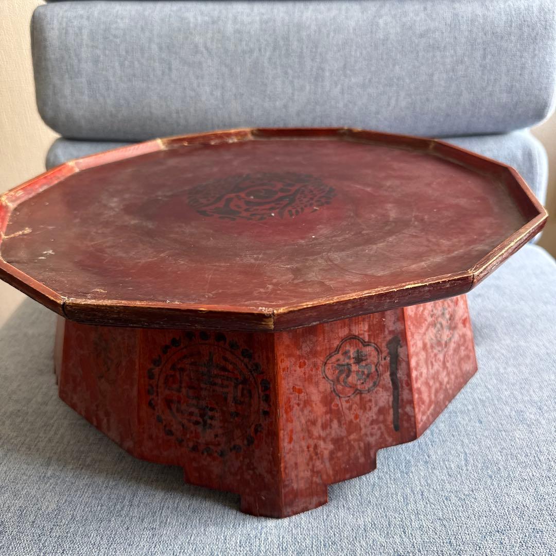 稀少品　朝鮮美術 李朝 煎茶盆 茶壺 李朝膳 中国茶 茶盤　羅州盤 小盤 ソバン