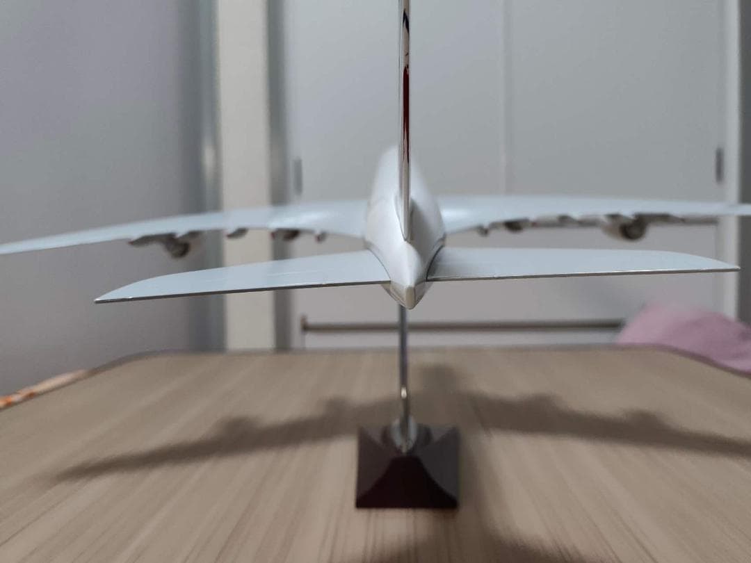 中古品　飛行機模型　エールフランス　エアバス A380　スタンド付き※箱汚れあり