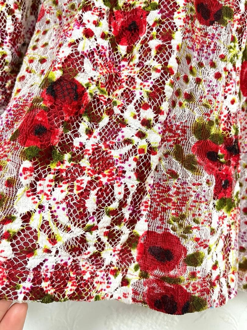 フラメンコ　ダンス衣装　トップス　スカート セットアップ　ドレス　薔薇柄