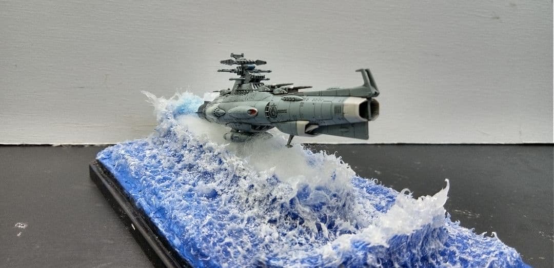 バンダイメカコレ宇宙戦艦ヤマト2202 主力戦艦 ドレッドノートジオラマ完成品