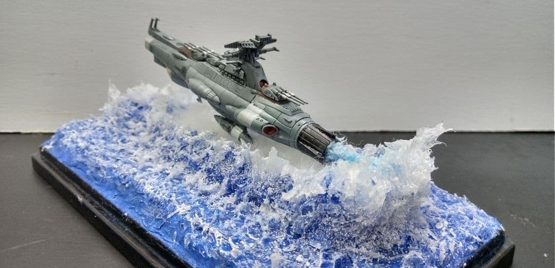 バンダイメカコレ宇宙戦艦ヤマト2202 主力戦艦 ドレッドノートジオラマ完成品