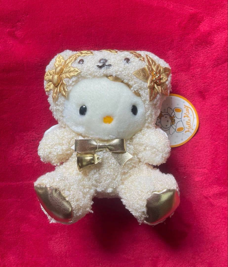 レア·新品☆キティ オスワリヌイグルミ 天使ベア ぬいぐるみ マスコット