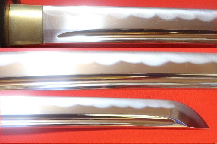 武蔵拵 小刀 二十四代 藤原兼房作 薄刃 栗形付 宮本武蔵 模造刀 ★中古品