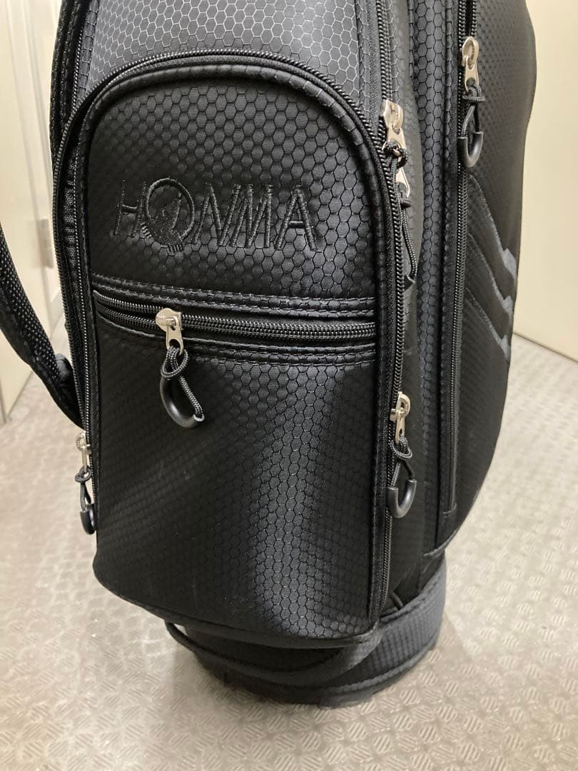 ゴルフキャディバッグ 8型 軽量 CB12312 HONMA 本間　ブラック