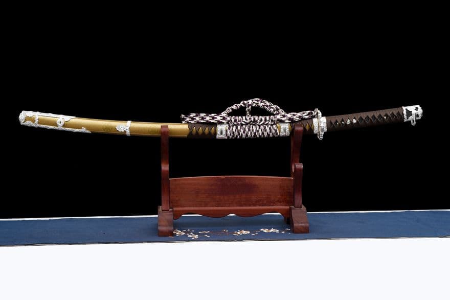 【宗秀太刀】古兵器 武具 刀装具 日本刀　模造刀 居合刀 武士道 鑑賞用 美術刀