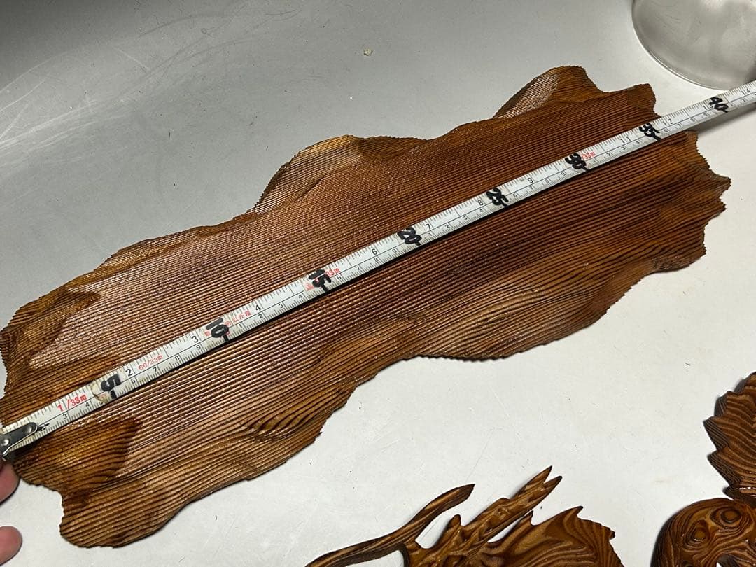 屋久杉　飛龍　置物　39㎝　龍　木彫　木彫り
