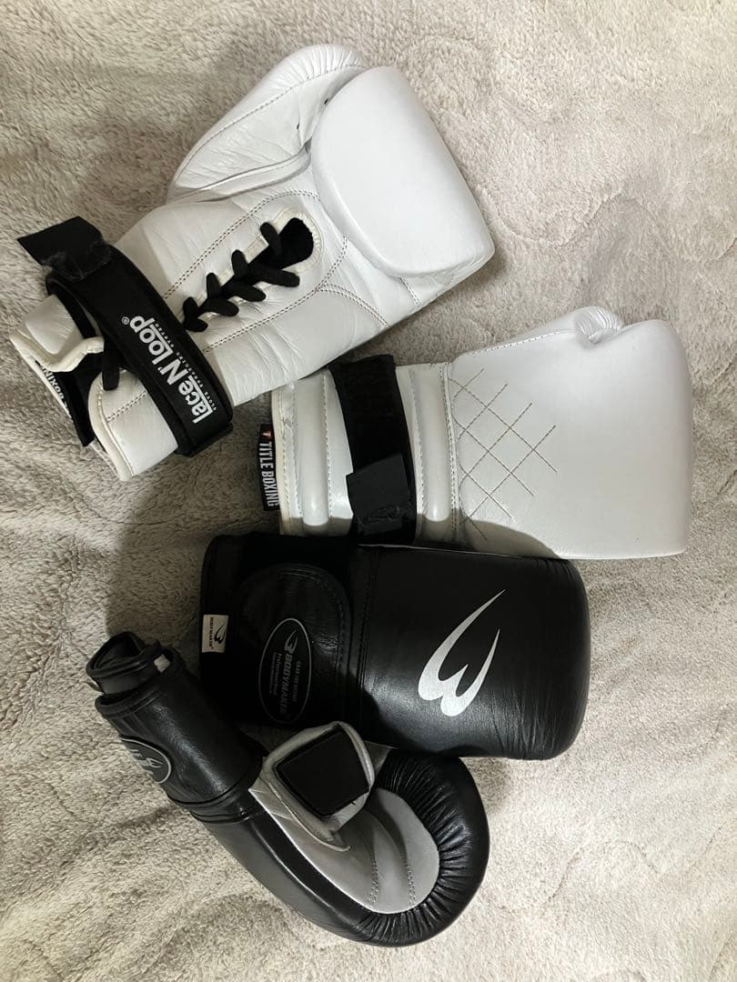 TITLE BOXING ボクシンググローブ ホワイト他