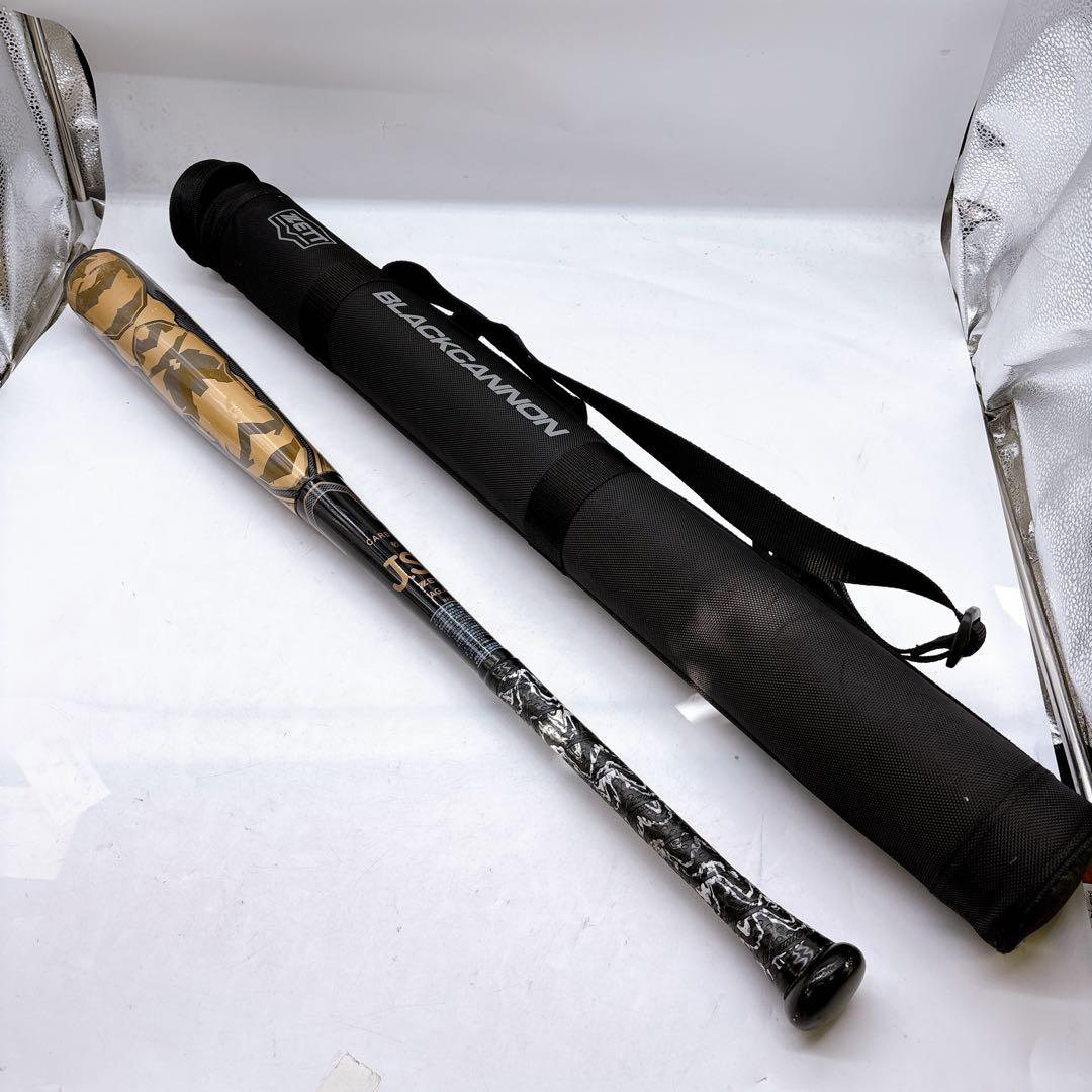 ZETT ブラックキャノンZⅡ 軟式用 BCT35884 バットケース付き