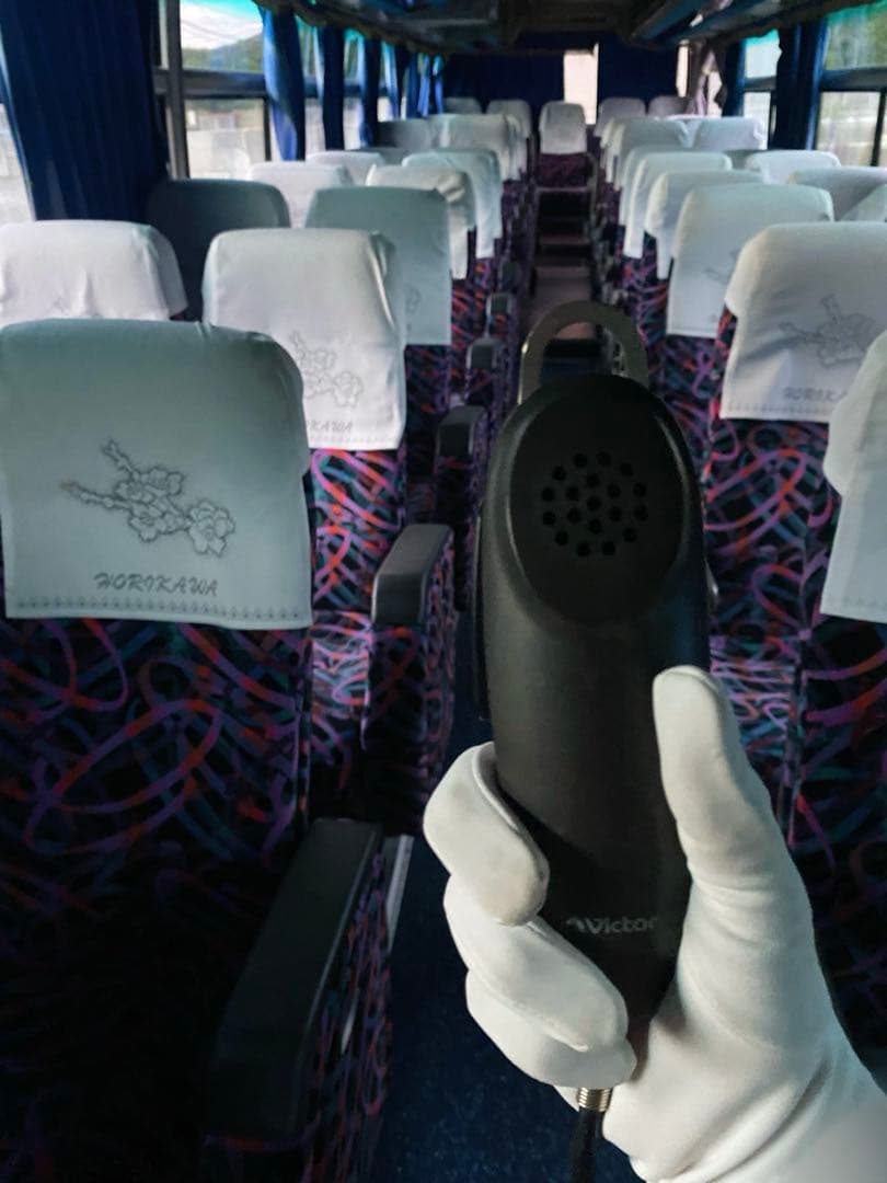 バスガイド乗務用車内マイク　Victor BS-260 レトロ