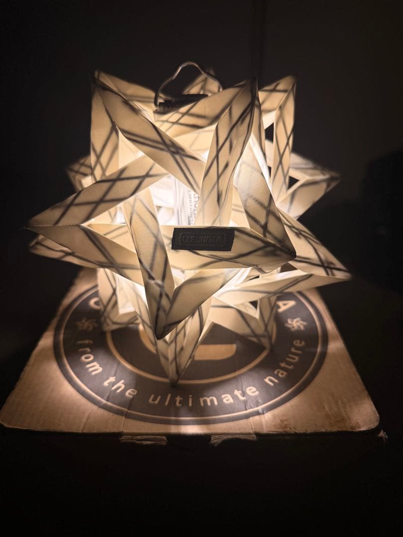 COLONISTA CONPE10 ホワイトLEDランタン カラビナ付き セット