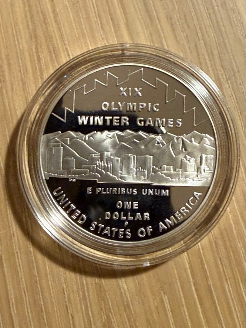 2002 ソルトレイク冬季五輪 記念銀貨 1ドル プルーフ