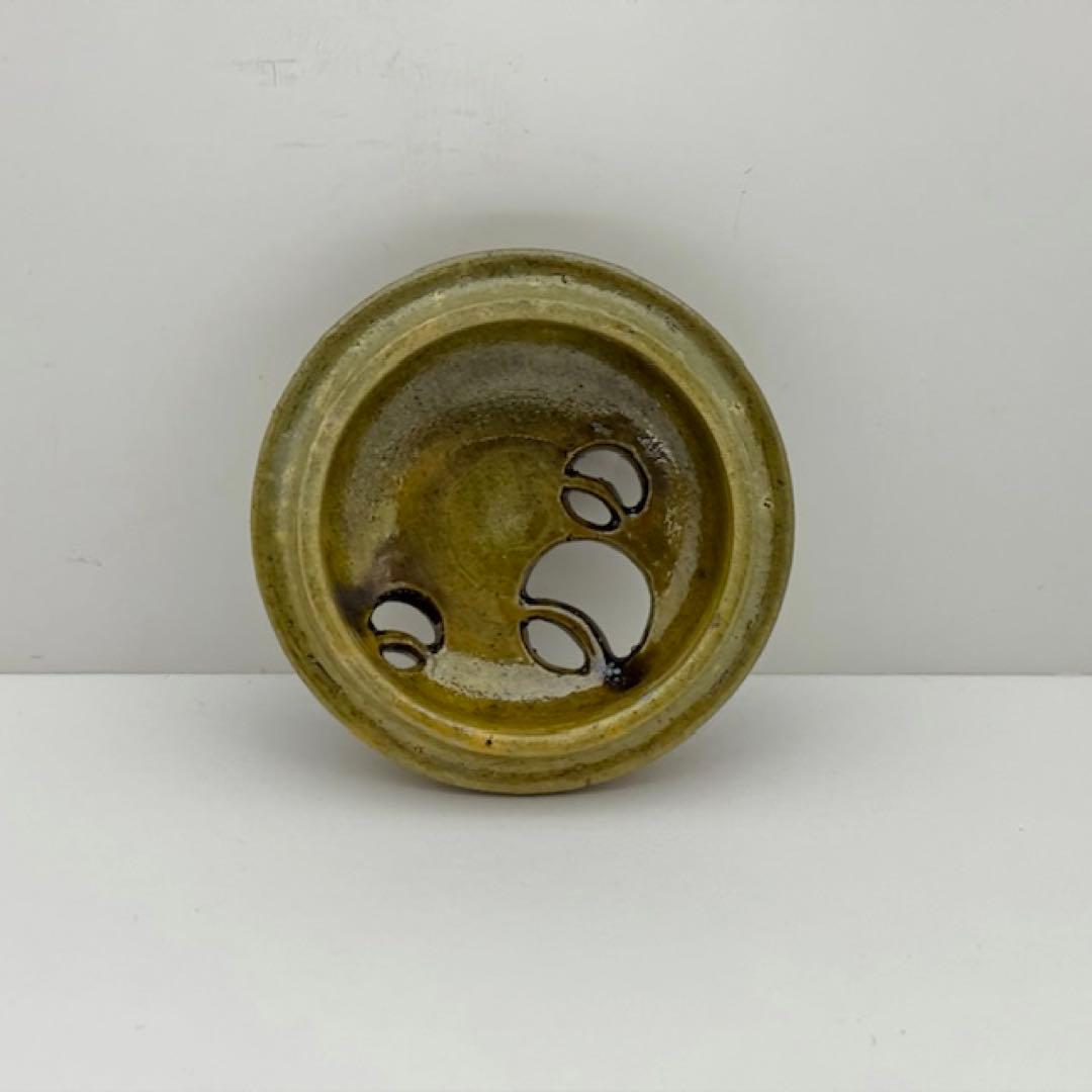 白井半七 黄瀬戸写 香炉 共箱