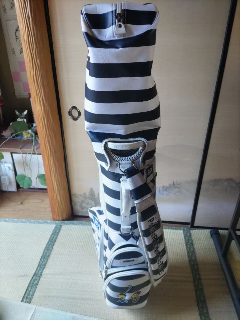 PEARLY GATES ストライプキャディバッグ