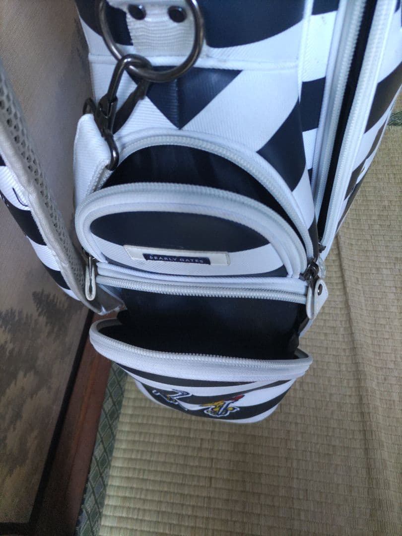 PEARLY GATES ストライプキャディバッグ