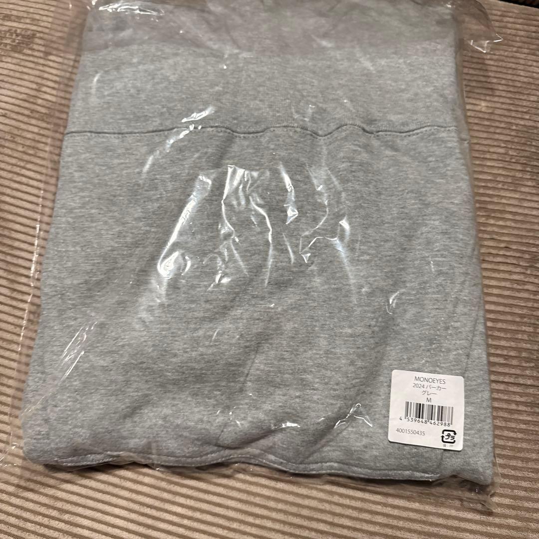 MONOEYES グッズ Mフーディー プルオーバー パーカー グレー