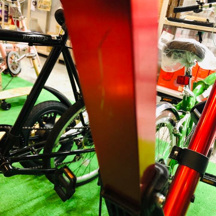 未使用品 【A-BIKE】エーバイク レッド シティサイクル ノーパンクタイヤ
