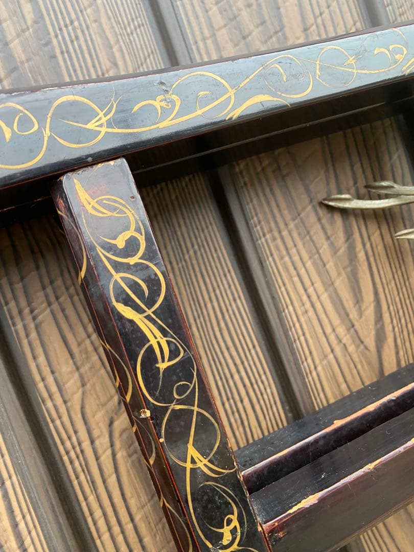 衣桁　和風ハンガーラック　着物掛け　和家具　和小物　黒衣桁