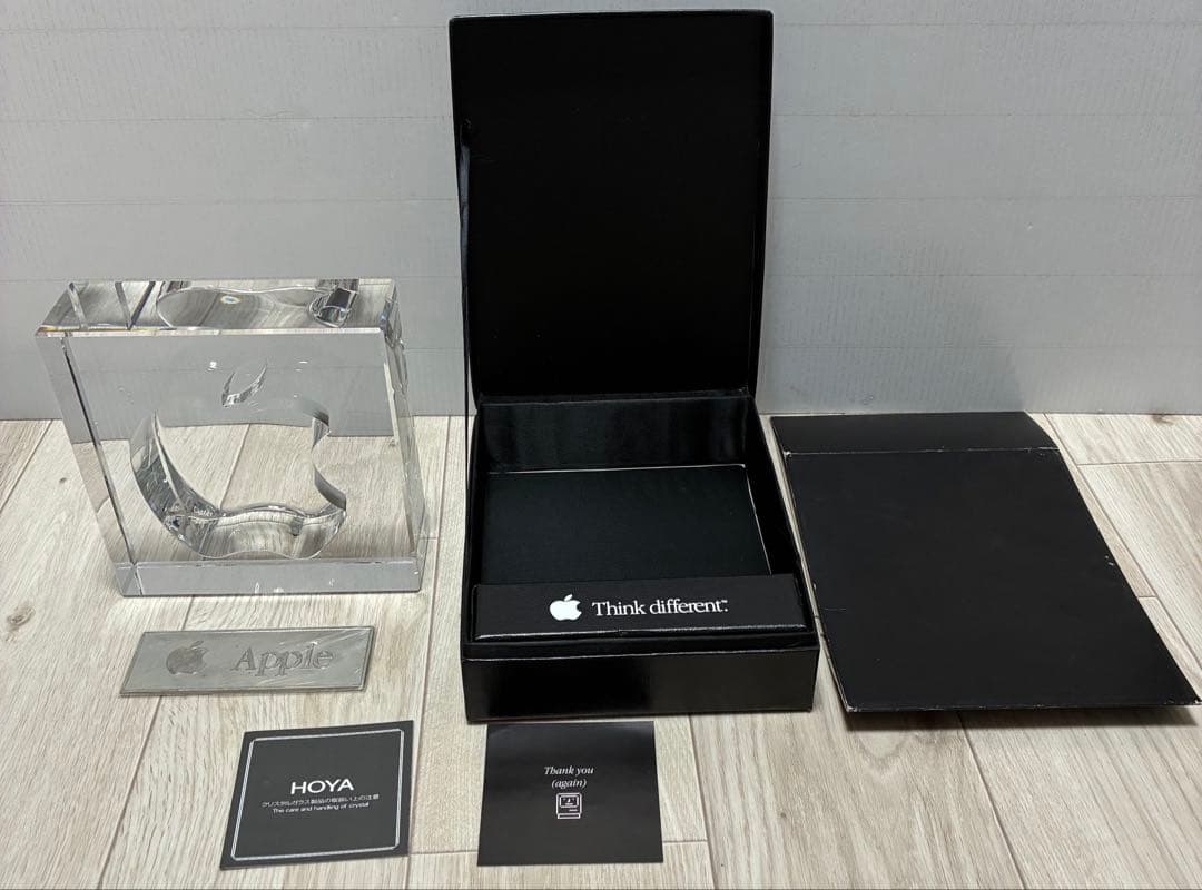 非売品 希少 Apple 20周年記念 HOYA製クリスタルガラス
