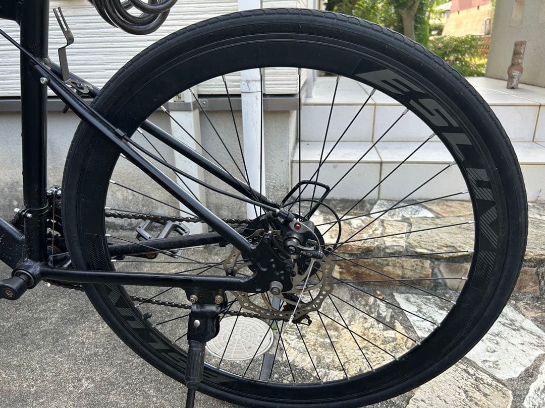 ESLIVE ロードバイク ブラック説明必須(防犯登録解除済み）