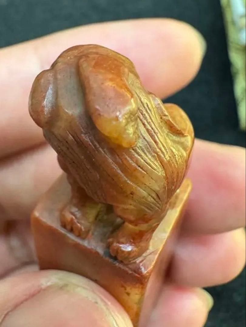 錢瘦鐵（銭痩鉄） 「悦道」朱文印　17×17×55㎜　寿山石