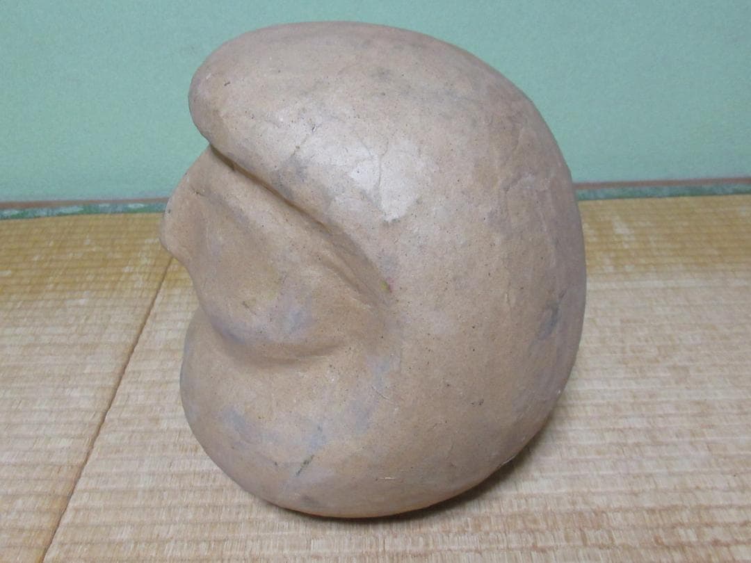 大正時代◆相州だるま/達磨 大だるま 張り子された状態 木製木型 高さ約28cm