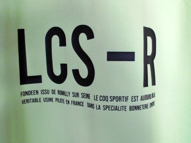 le coq sportif Golf 蛍光グリーン ハーフジップポロシャツ