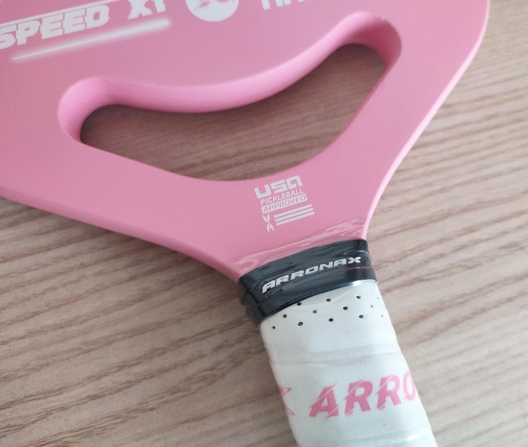 ARRONAX SPEED X1 ピックルボール パドル エッジレス ピンク 白