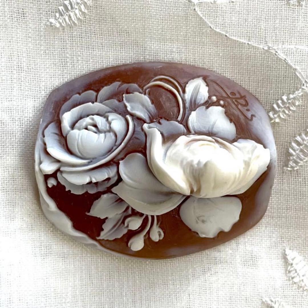 ◆シェルカメオ ルース ヴィンテージ アート 彫刻 美術品 アンティークレトロ①