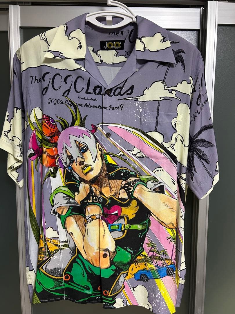 ジョジョの奇妙な冒険 ジョジョランズ 特製 アロハシャツXL ペインズグレー