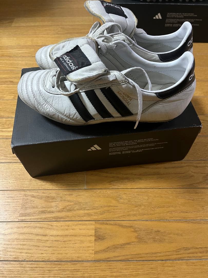 adidas サッカーシューズ スパイク ホワイト/ブラック　コパムンディアル