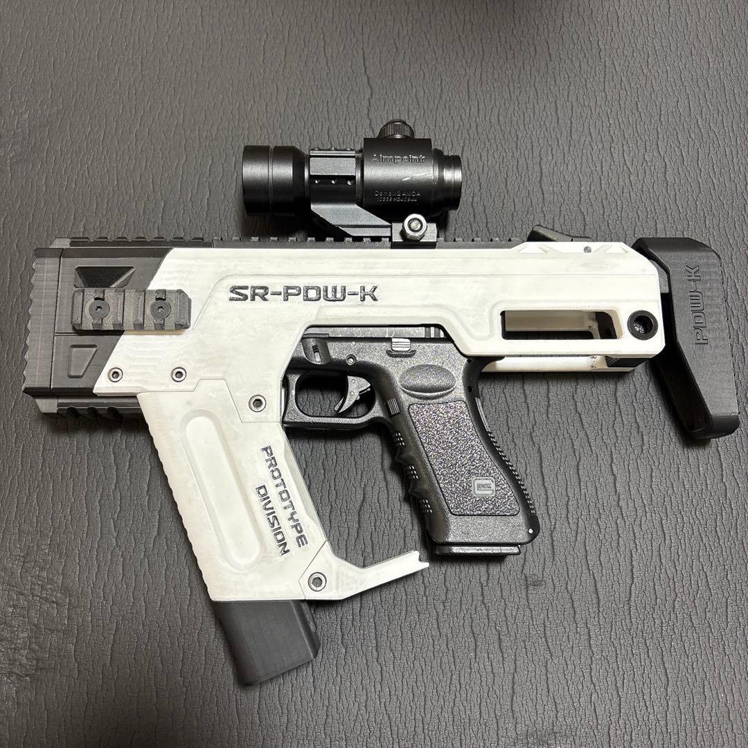 電動グロック18Cと SRU GLOCK PDWキットジャンク品