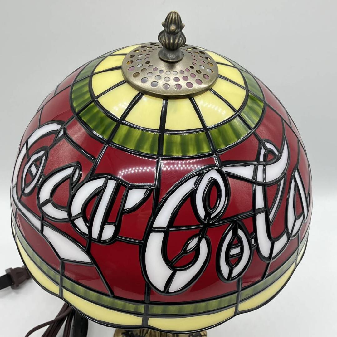 コカコーラ　Coca Cola 　テンドグラス調 　テーブルランプ　ビンテージ