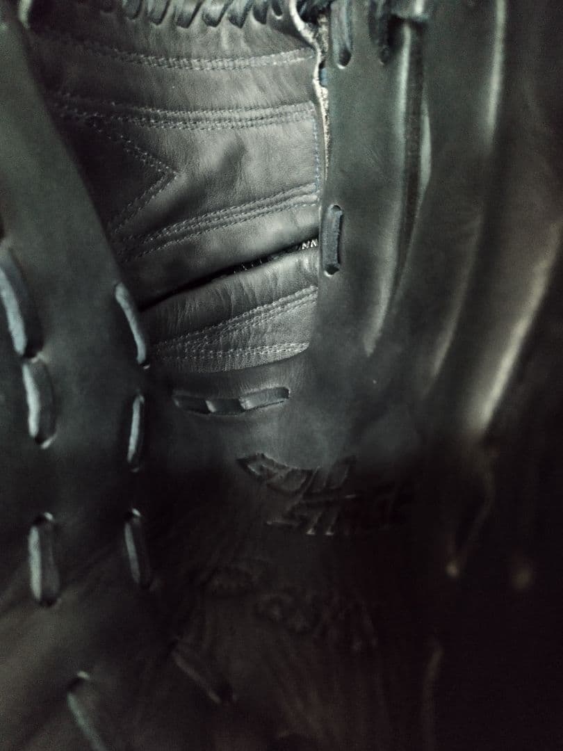 ASICS GOLDSTAGE 少年軟式グローブ Black 投手 ピッチャー