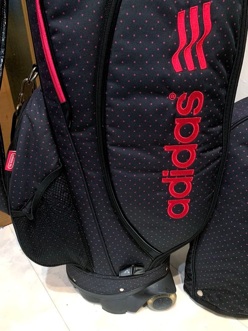 希少　完売　レディース　アディダス　キャスター付き　キャディバッグ　ドット柄