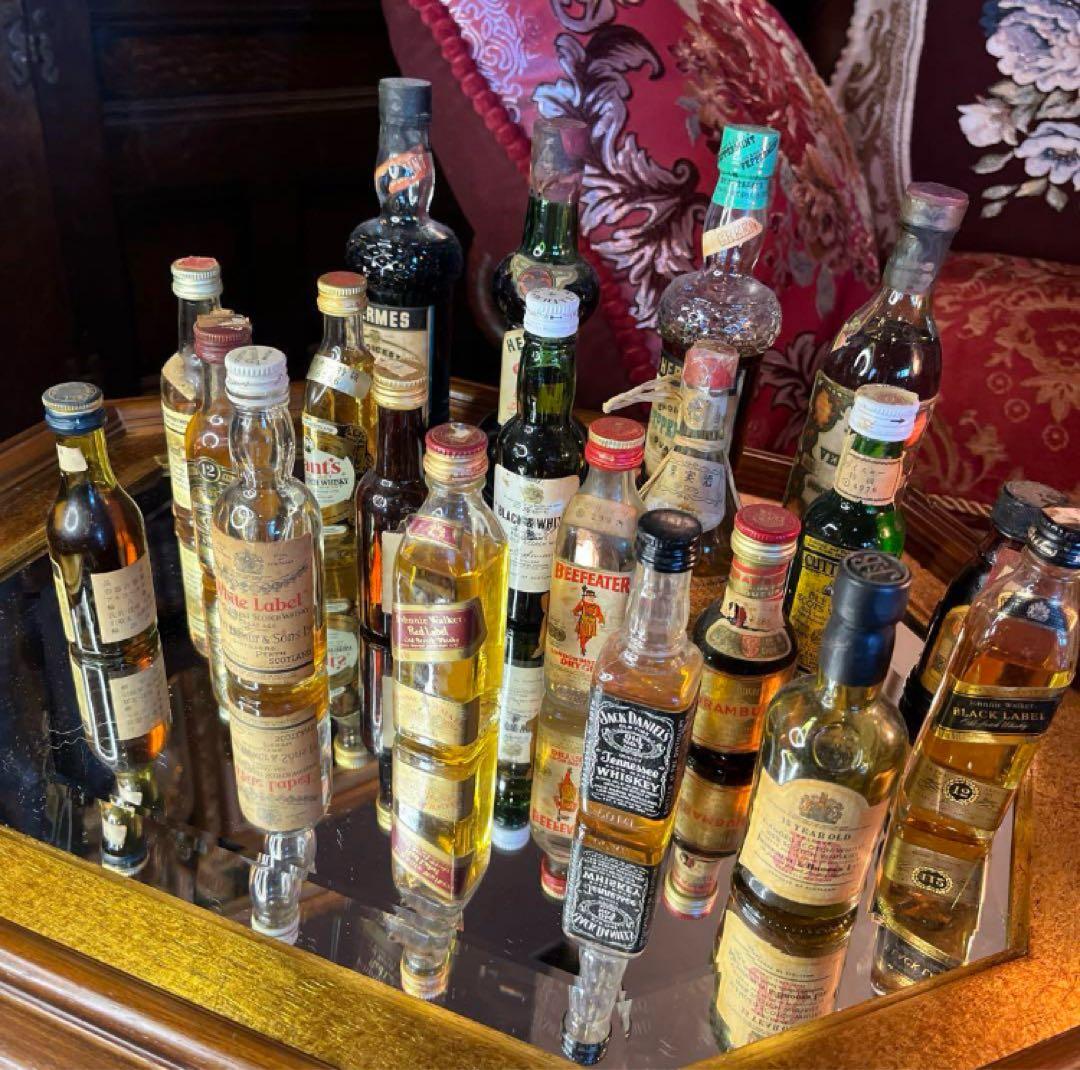 未開封古酒 ウイスキー ジン リキュールミニボトルコレクション 20本