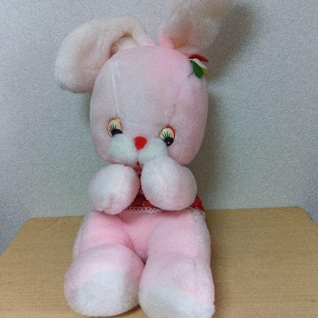 超レトロ●昭和レトロ　三英トイ　ウサギのぬいぐるみ　2点セット