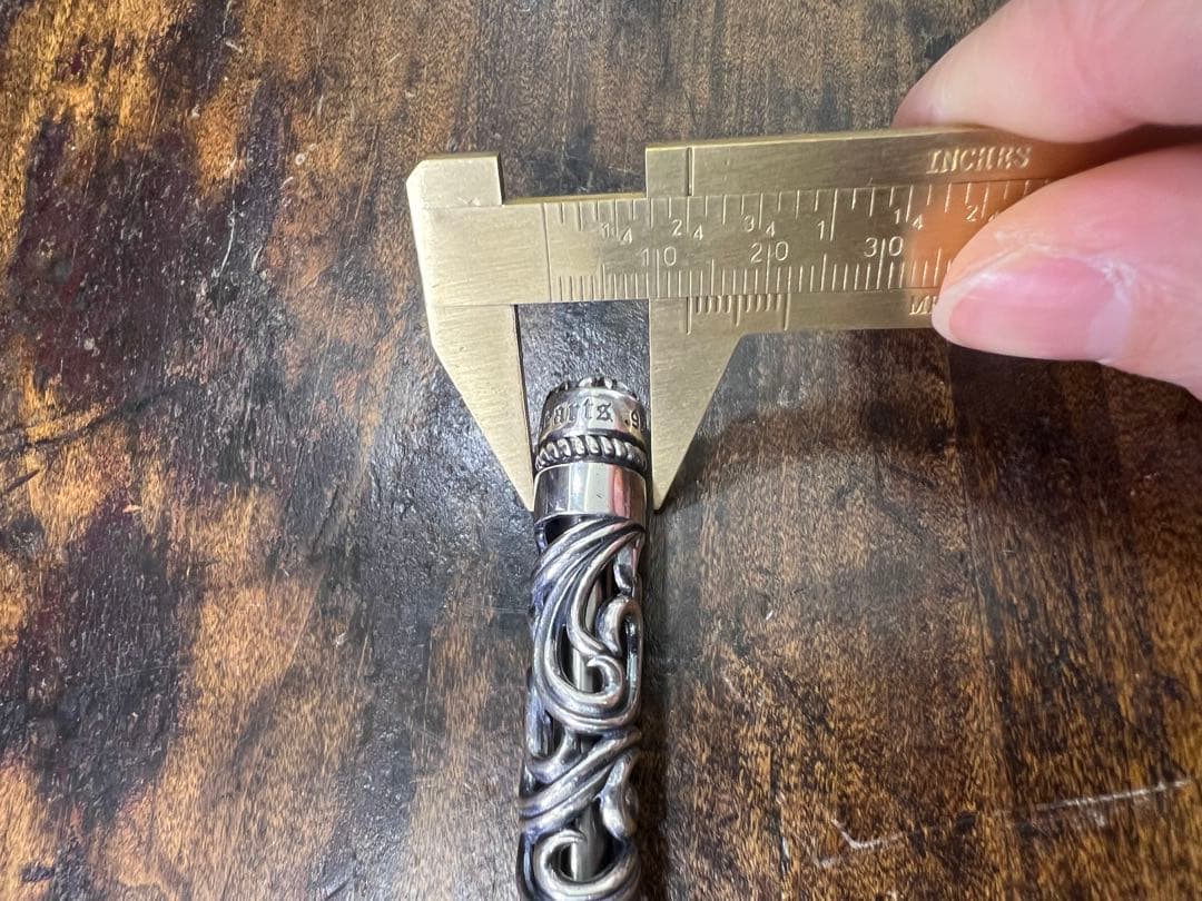 S925刻印有：重厚シルバーペンダントとしても使えるペン　SZB005