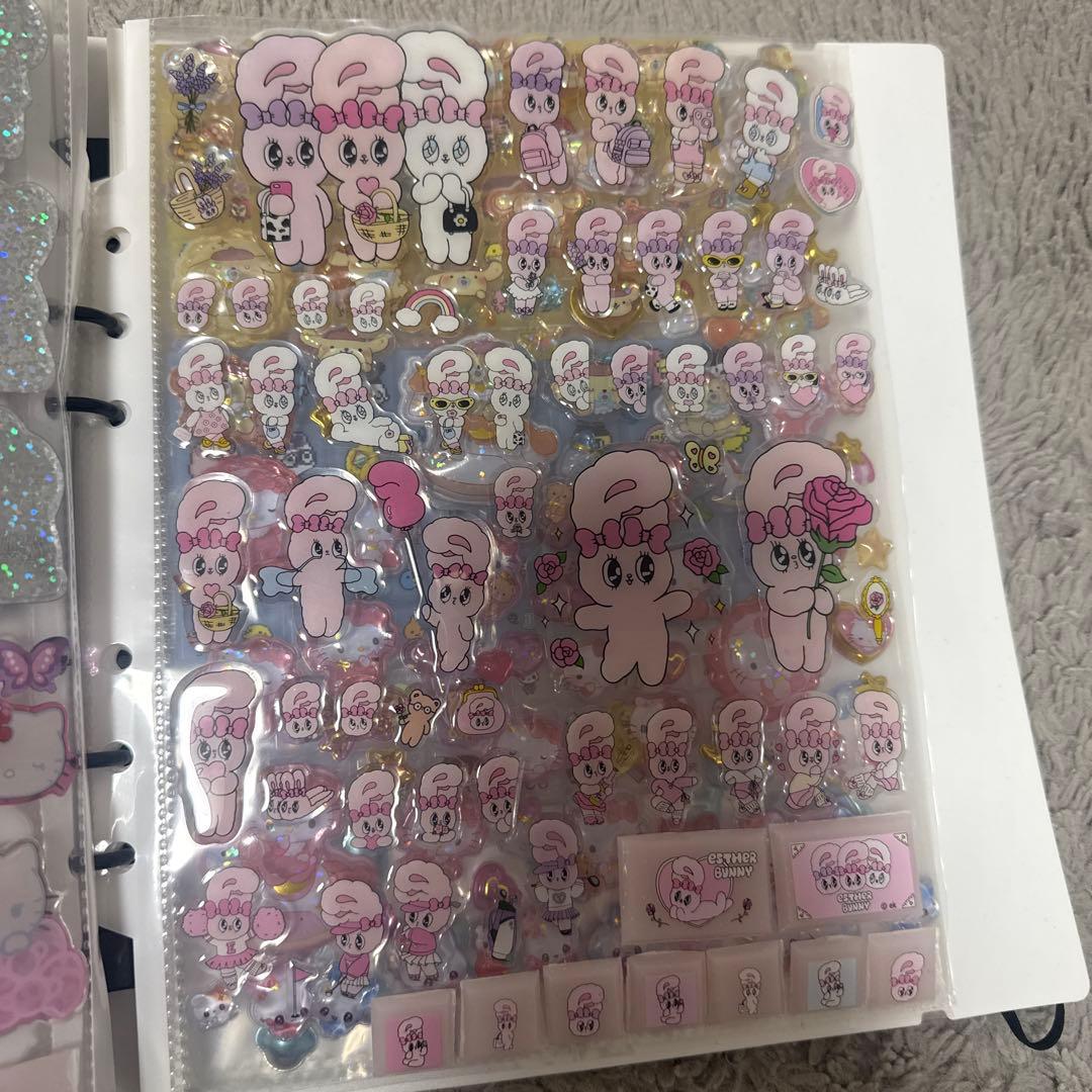 シール帳完成品20ページ ボンボンドロップシール タイルシール ウォーターシール