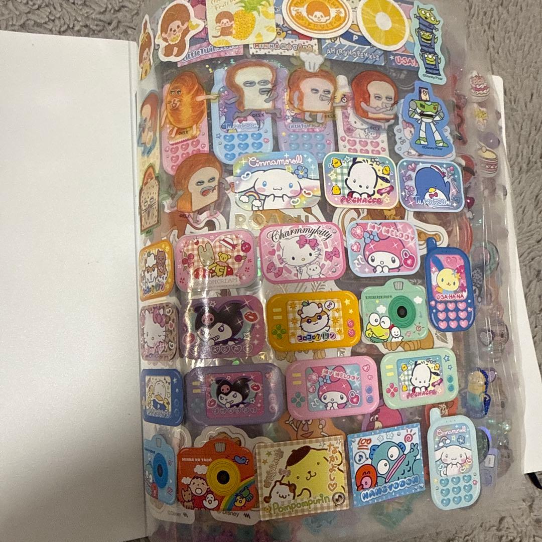 シール帳完成品20ページ ボンボンドロップシール タイルシール ウォーターシール