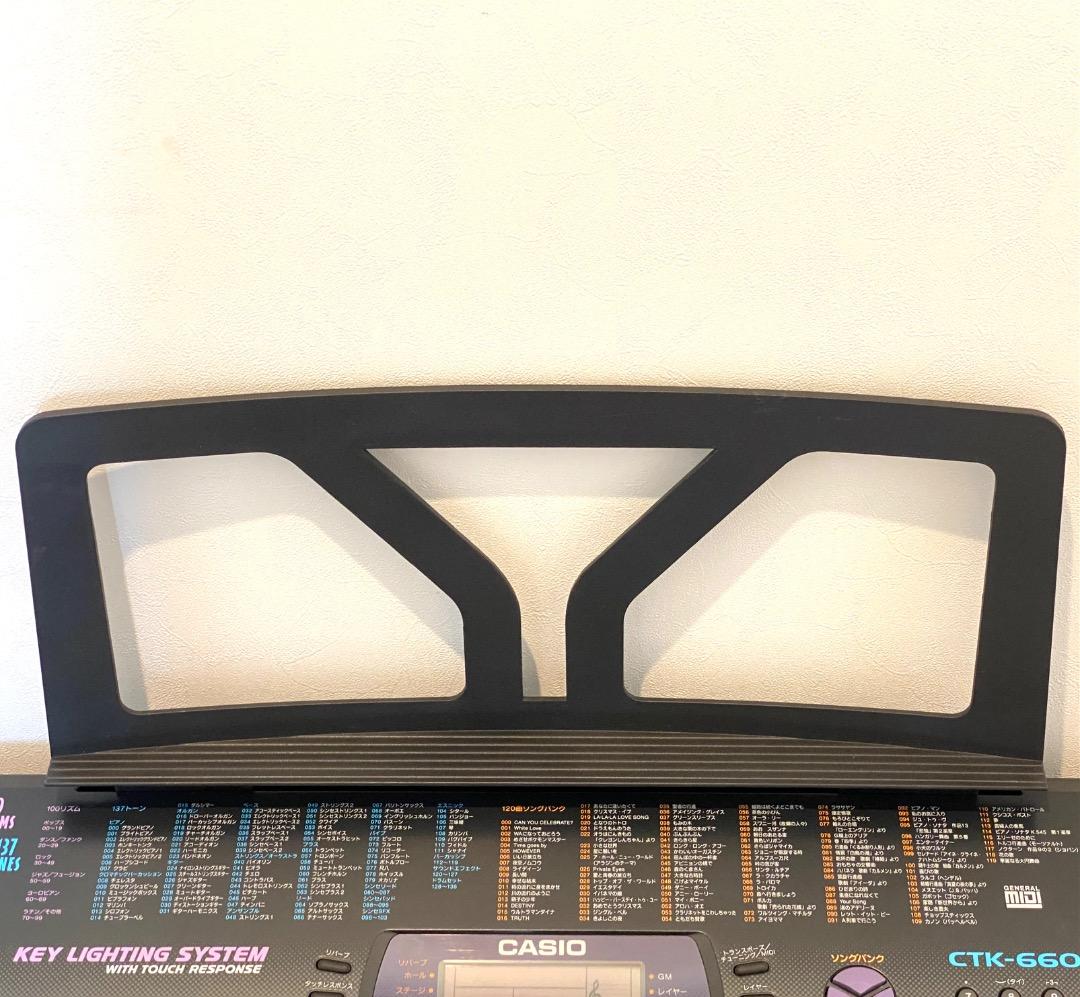 た*う様 美品！動作確認済み CASIO 電子キーボード CTK-660L 譜面