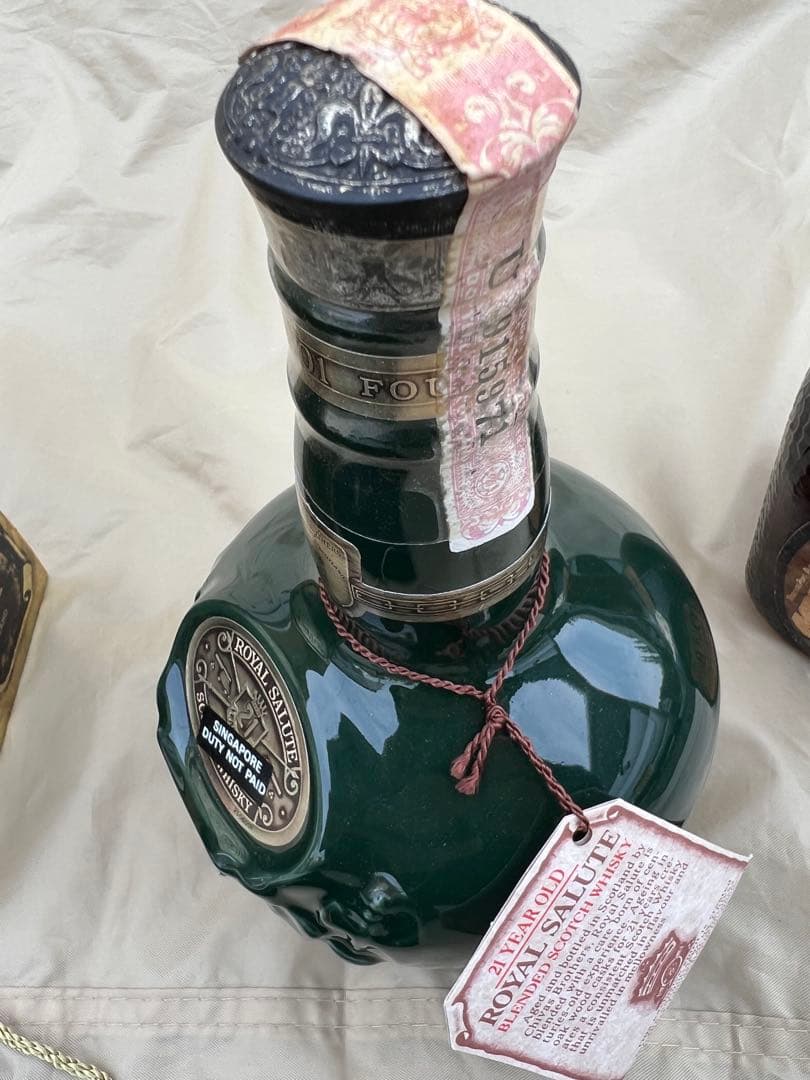 ロイヤルサルートグリーン21年・オールドパー、ウイスキー2本セット古酒★未開栓★