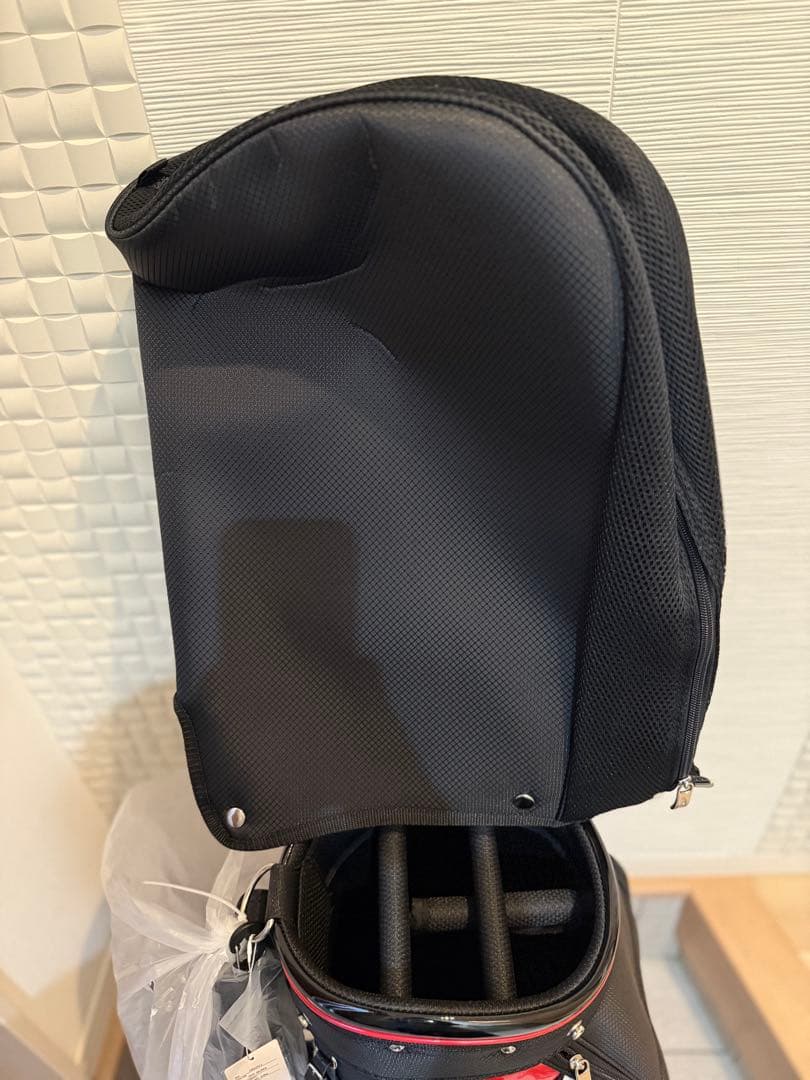 【新品未使用】HONMA ゴルフバッグ・キャディバッグ 赤・黒・白