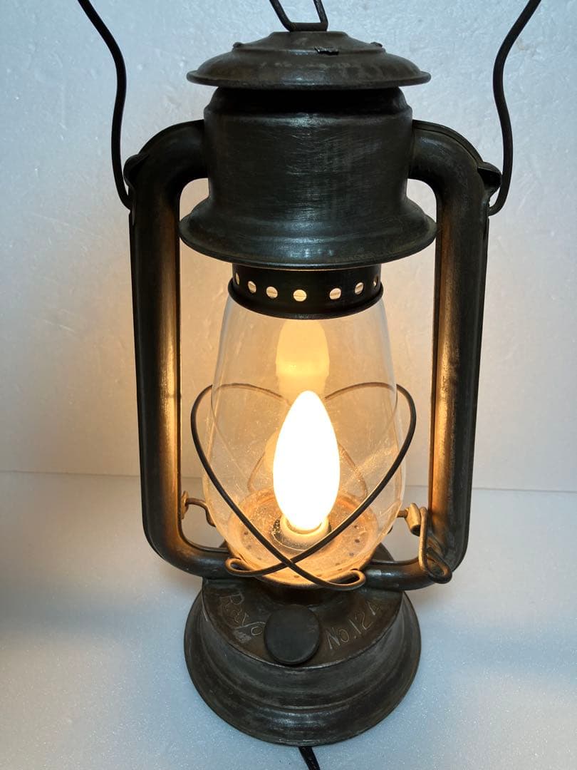 ビンテージ　Rayo レイヨー ランタン　No.124 電球　改造　レトロ