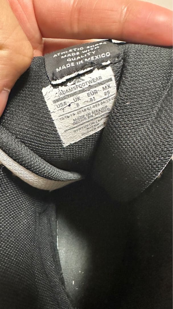 ADAMSボクシングシューズ ハイカット ホワイト/グレー