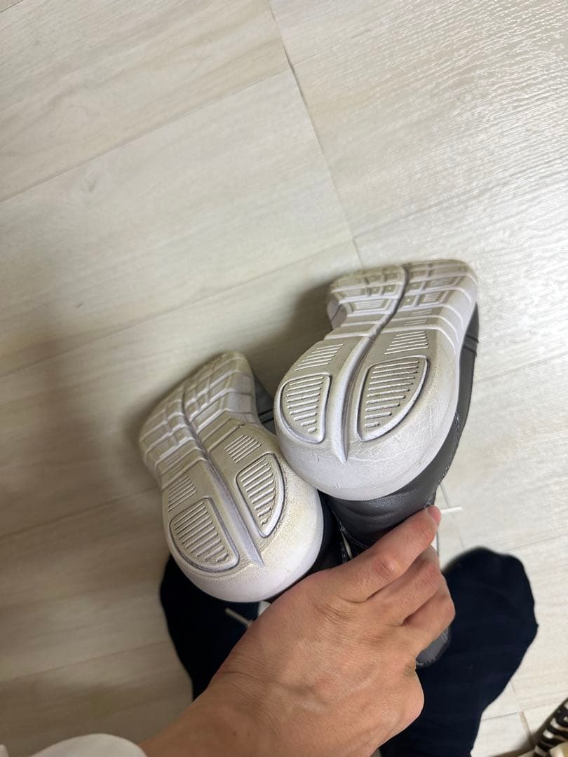 ADAMSボクシングシューズ ハイカット ホワイト/グレー