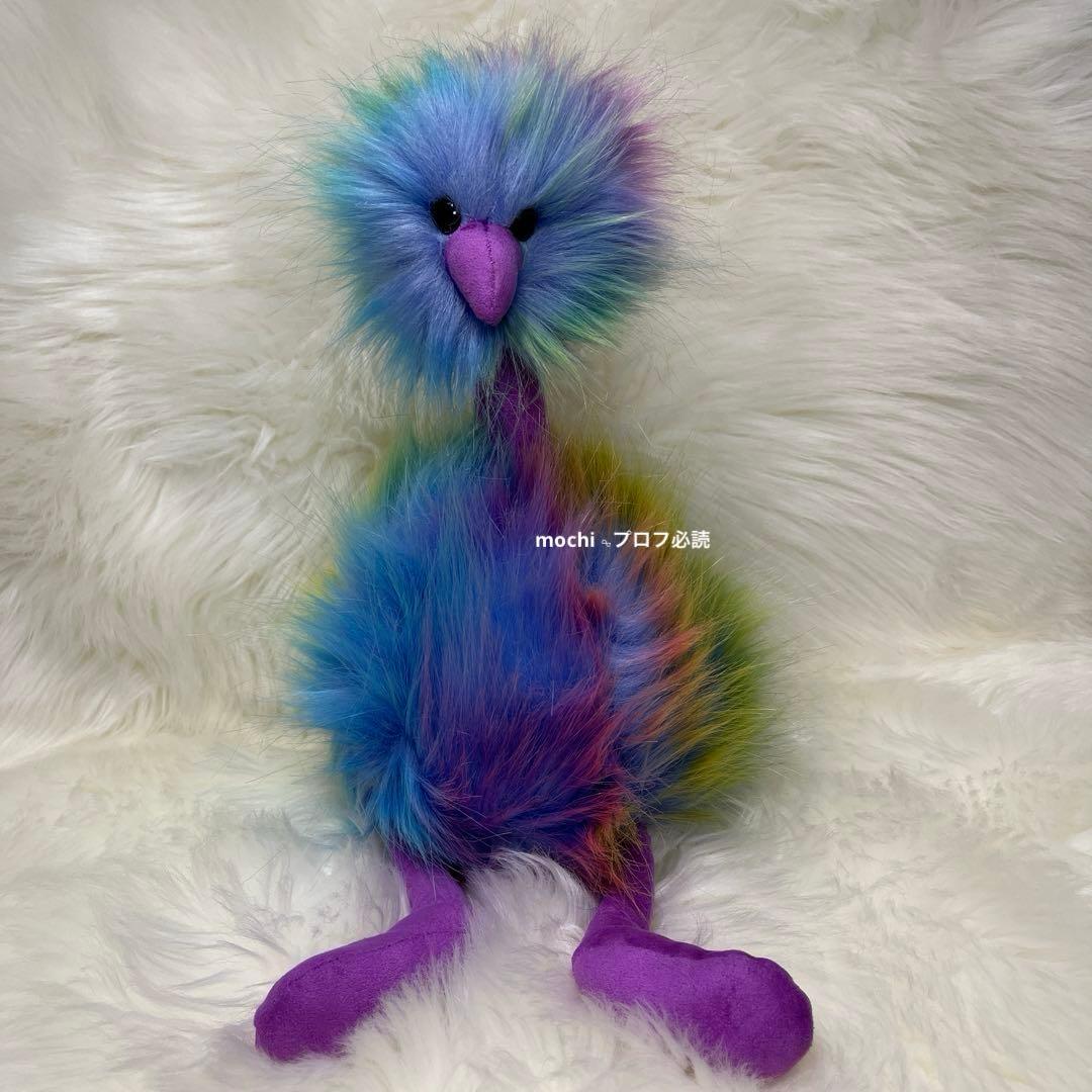  Rainbow Pompom ダチョウ レインボー ぬいぐるみ