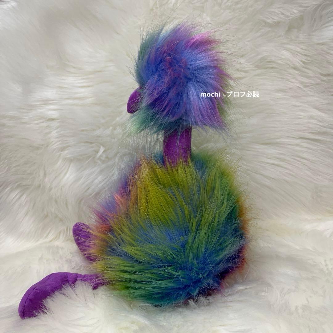 Rainbow Pompom ダチョウ レインボー ぬいぐるみ