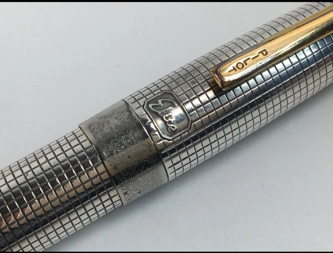 PILOT　Elite　パイロット　エリート　万年筆　純銀　ペン先18K750